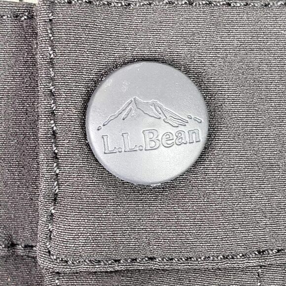 LL Bean Pants Womens Size 12 Gray Straight Leg Outdoor Hiking Flat Front - Picture 4 of 11